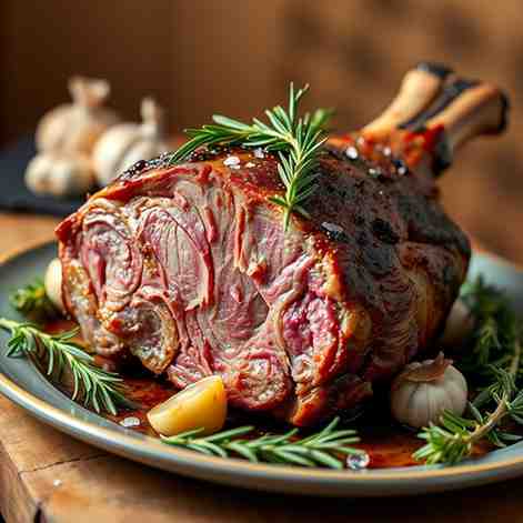 Boneless Roast Leg of Lamb - Easy Rosemary Garlic